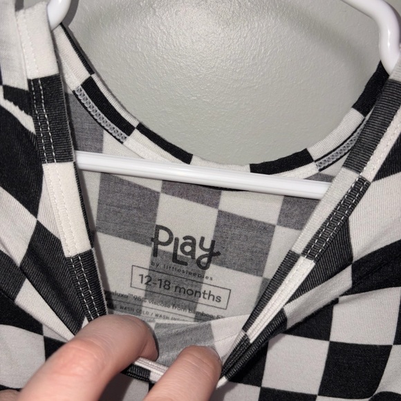Little Sleepies play cool checks bamboo twirl body suit 12-18 M - Picture 2 of 3